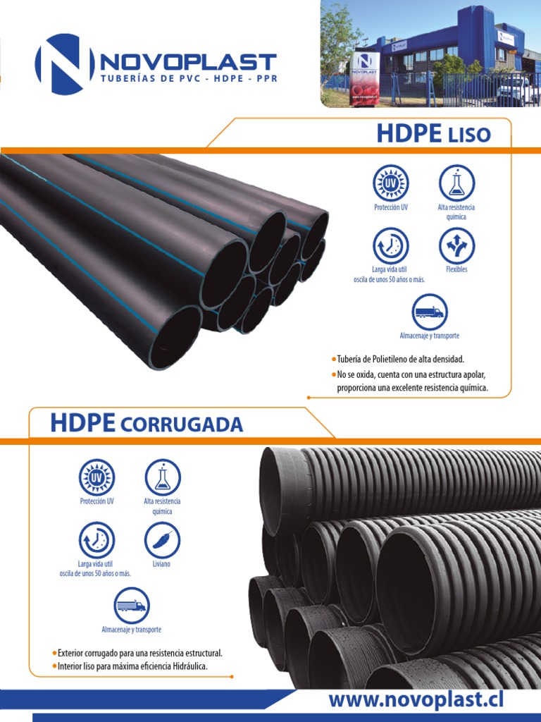 DIPTICO HDPE NOVOPLAST Portada 1 | PDF | Sólido amorfo | Materiales