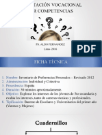 Orientación Vocacional Por Competencias: Ps. Aldo Fernandez Lima - 2016