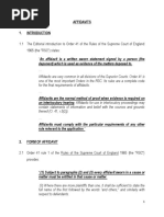 Notes - Affidavits PDF