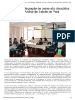 Defensoria Pública Do Estado Do Pará - Pedidos de Reintegração de Posse São Discutidos Na Defensoria Pública Do Estado Do Pará