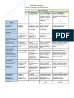 Rúbrica de Evaluación Contextualizada