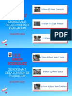 Cronograma de La Comisión de Evaluación PDF