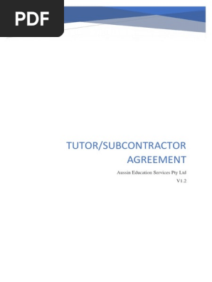 Aussin Tutoring Tutor and Subcontractor A-0004