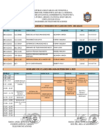 Horario de Clases 08S-1626-Di Periodo 1-2023: Distribución Académica Y Horarios de Clases Sección: 08S-1626-D1