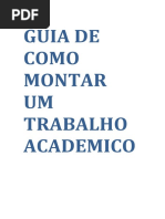 Guia para Capa de Trabalho ABNT | PDF | Arial