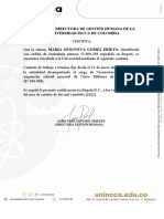 Formato Certificado Laboral