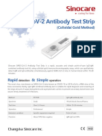 SiniCare SARS-CoV-2 Test Strip Flyer