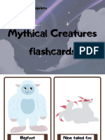 Mythical Creature Flashcards: Bigfoot to Griffin