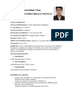 Curriculum Vitae - JOELALEJANDRO BELLO PIONCE