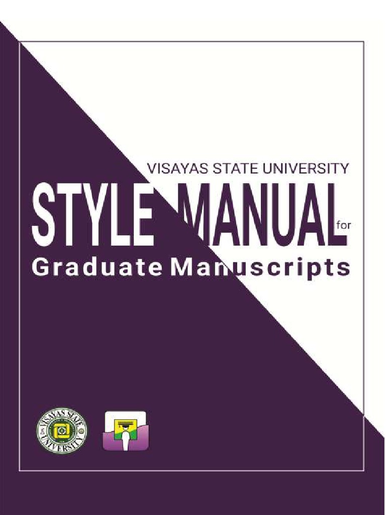 VSU-OGS Style Manual For Graduate Manuscripts PDF | PDF | Thesis | Note ...