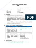 RPP Inovasi Terkait Penerapan PRLH (Matematika) Baru