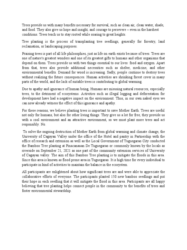 Bamboo Tree Planting Pdf Trees Natural Environment