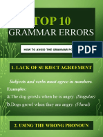 TOP 10 Grammar Errors