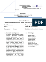 Formato-Programa Música Aplicada I - PRIMER SEMESTRE