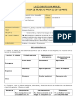 3 - Hola de Trabajo - 3ro Medio - Riesgos Químicos