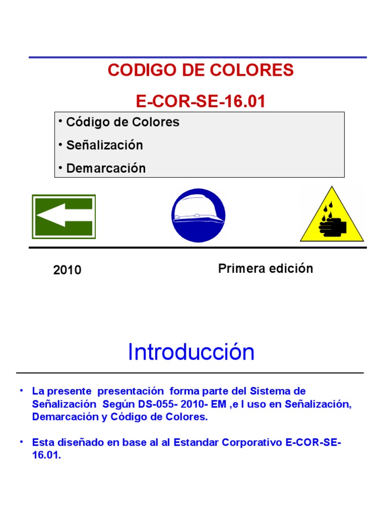 Señalización y Código de Colores Seguridad | PDF | Protección contra ...