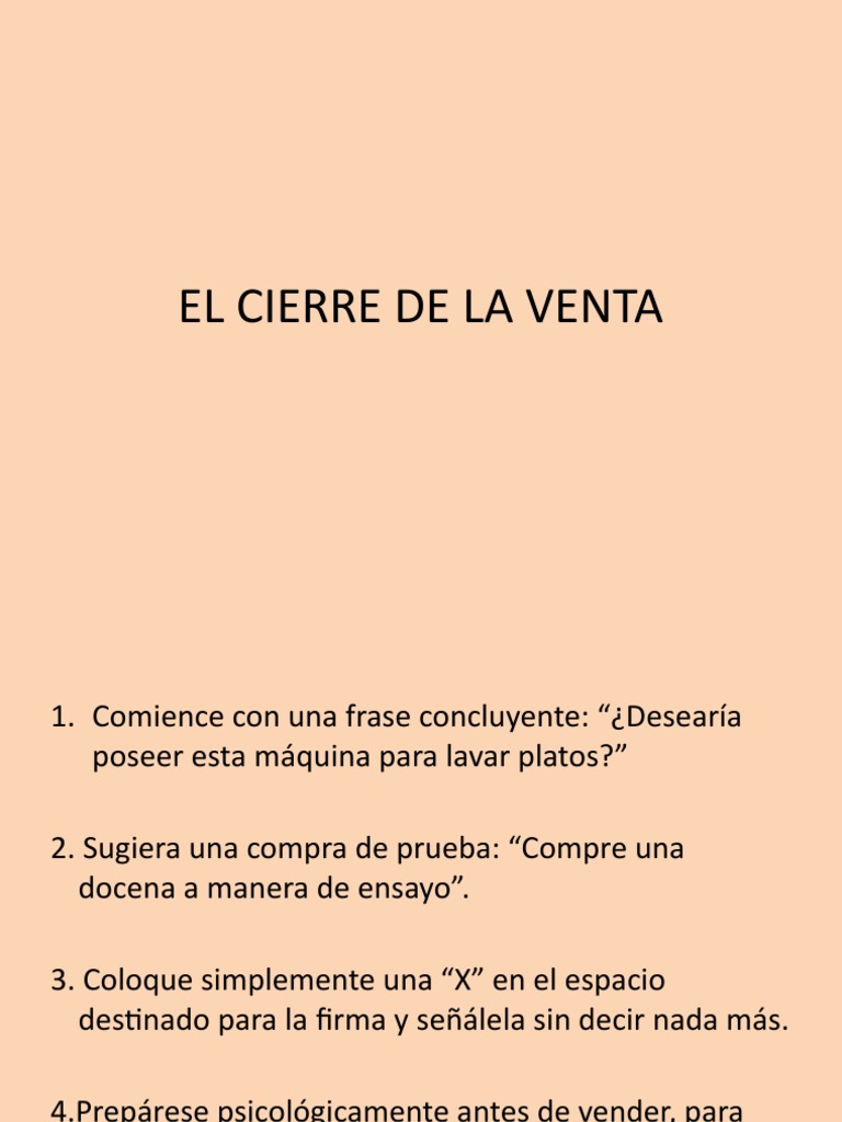 Estrategias Efectivas para Cerrar Ventas | PDF | Cliente