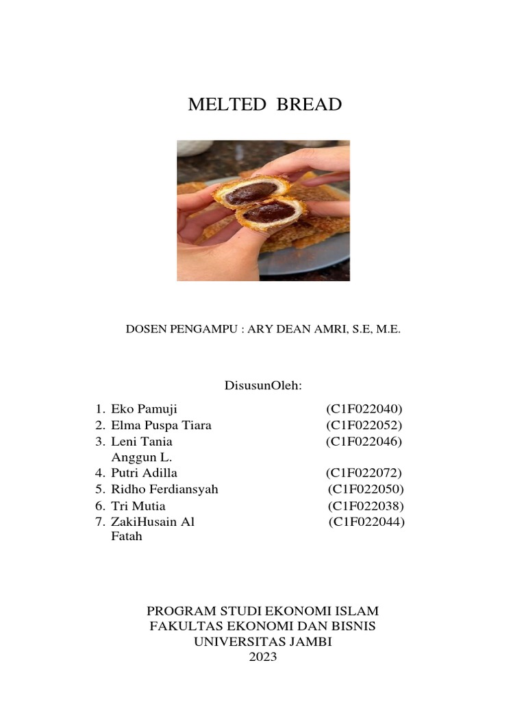 Proposal Usaha Melted Bread Inovatif | PDF | Bisnis