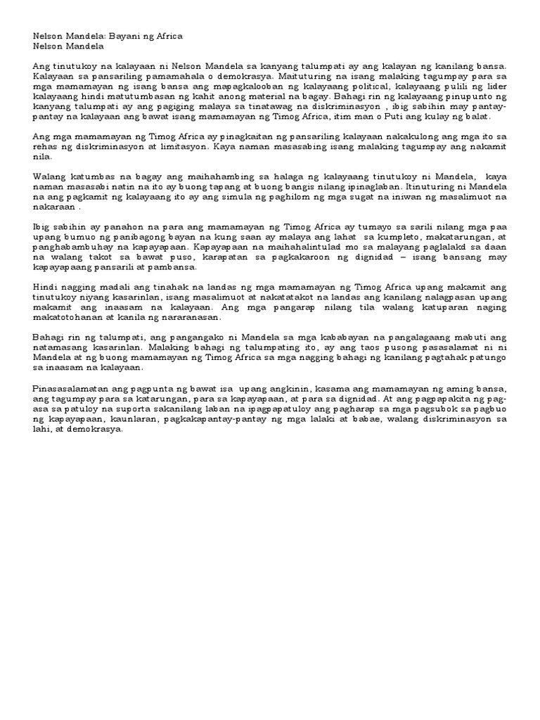 BIOGRAPHY OF NELSON MANDELA IN 150 WORDS PDF visual data 8