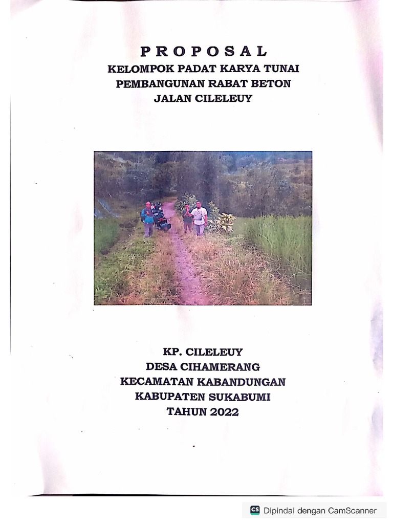 Proposal Rabat Beton Pdf Pdf