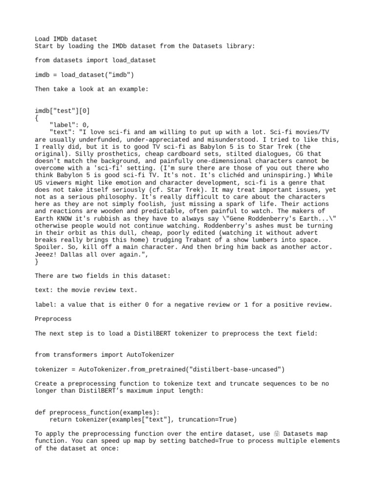 Assignment Text Classification Using Hugging Face | PDF | Applied ...