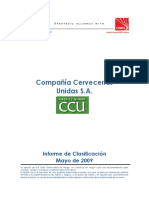 Ccu Informe de Clasificacion Mayo 2009 PDF