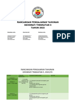 RANCANGAN PENGAJARAN GEOGRAFI