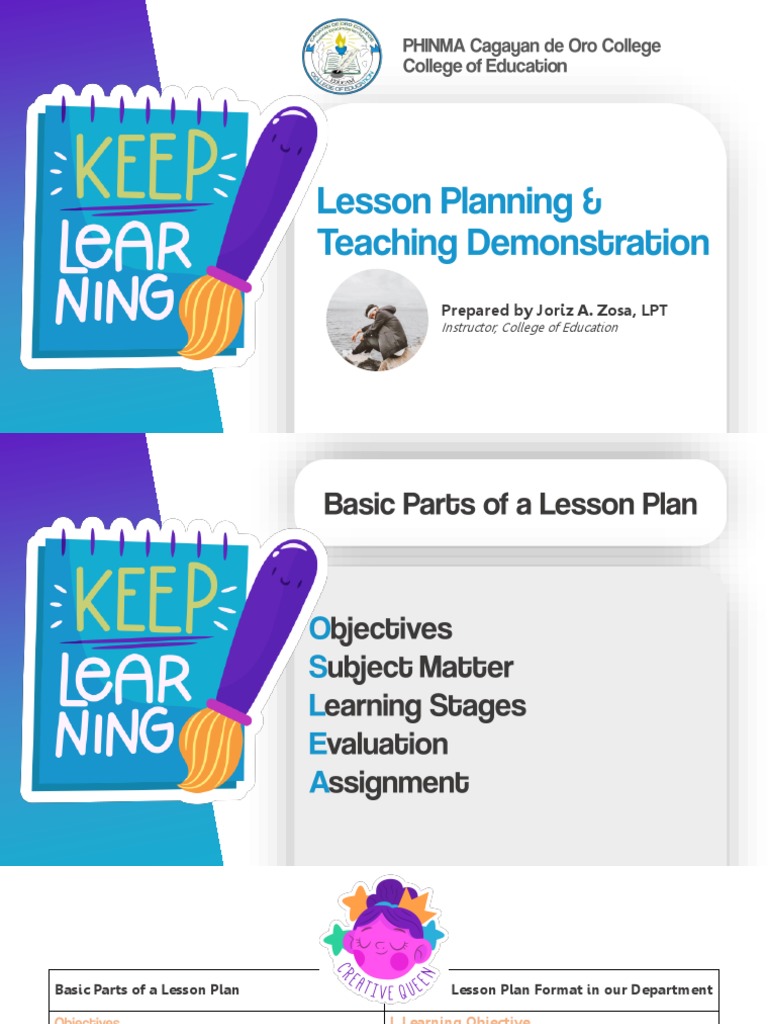 Lesson Planning Teaching Demonstration | PDF | Lesson Plan | Learning