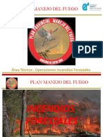 Plan Manejo Del Fuego: Área Técnica, Operaciones Incendios Forestales