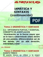 Tema 2 Gramática y Sintaxis Cont.