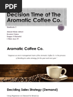 Synd - 7 Business Eco EMBA 59A Decision Time at The Aromatic Coffee Co