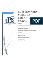 Cuestionario Sobre La Etica y La Moral