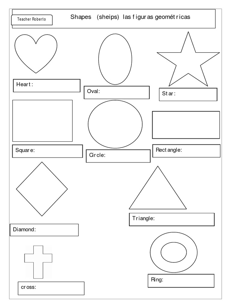 Coloreando y aprendiendo figuras geométricas básicas | PDF