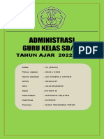 Buku Administrasi Guru Kelas