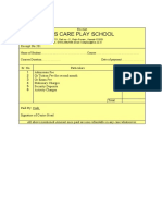 School Fee Receipt Sample PDF