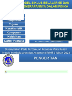 Model Siklus Belajar 5E Dan Penerapannya Dalam Fisika