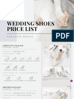 SOT Wedding Shoes Price List Update September2022