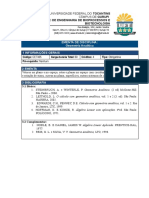 Geometria Analítica UFT Gurupi