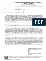Surat Direktur PTPEP LKPP Pemberitahuan Dashboard ITKP 2023 PDF