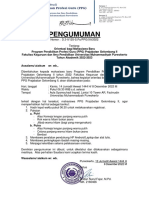 Surat Pengumuman Orientasi Akademik Mahasiswa Prajab G2 Tahun 2022 PDF