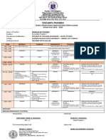 Teacher and Class Program Sy 2022 2023