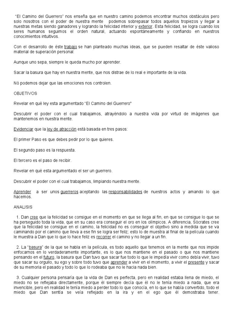 El Camino Del Guerrero | PDF | Felicidad | Amor