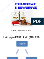 Prosedur Arbitrase (Teknik Berarbitrase) - LPJK PDF