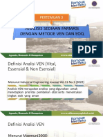 Materi Analisis Sediaan Farmasi Metode VEN & EOQ