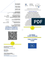 EU Digital COVID Certificate PDF