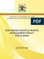 Electronic Waste Management Policy For Uganda