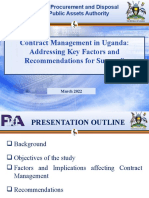 Presentation On Contract Management - EAPF