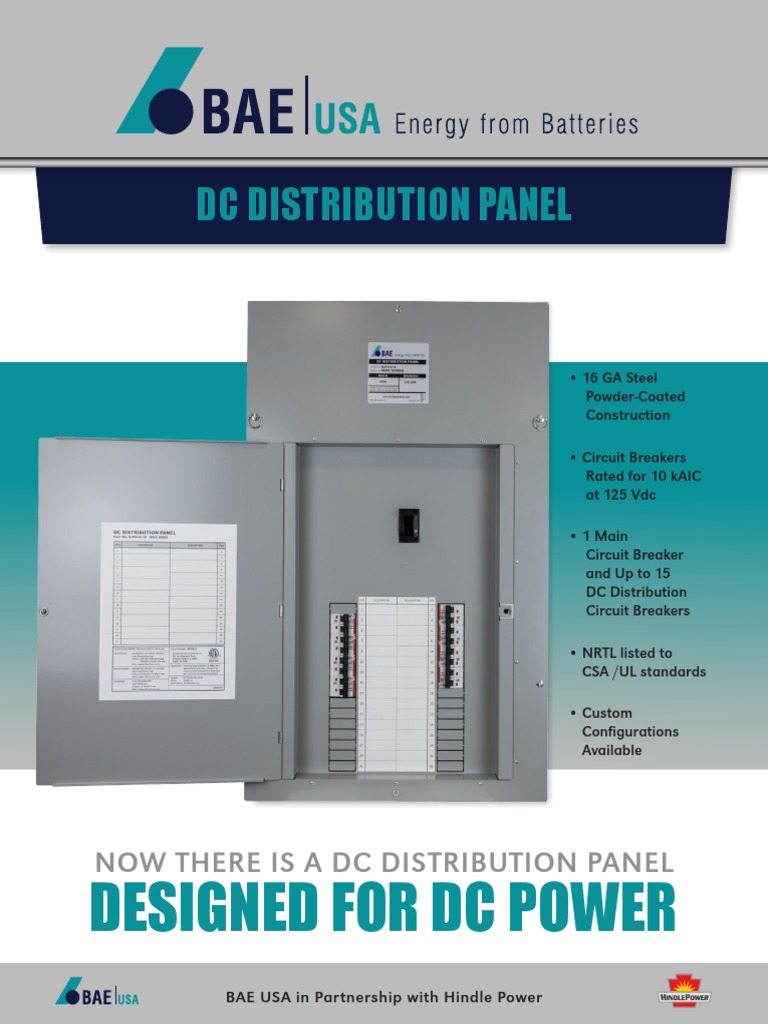 DC Distribution Panel Designed for Consolidating DC Loads | PDF ...