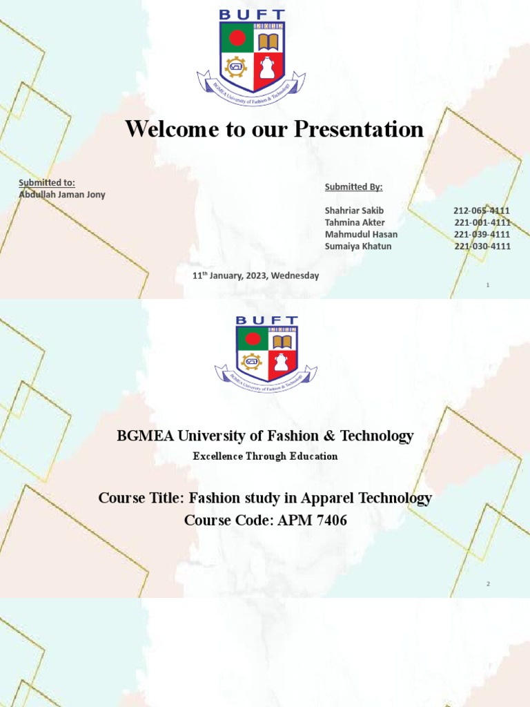 Presentation (Task-2), PDF, Fashion