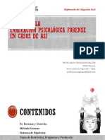 PERITAJE PSICOLÓGICO FORENSE ANA M BACIGALUPO Diplomado Litigación Oral 2021